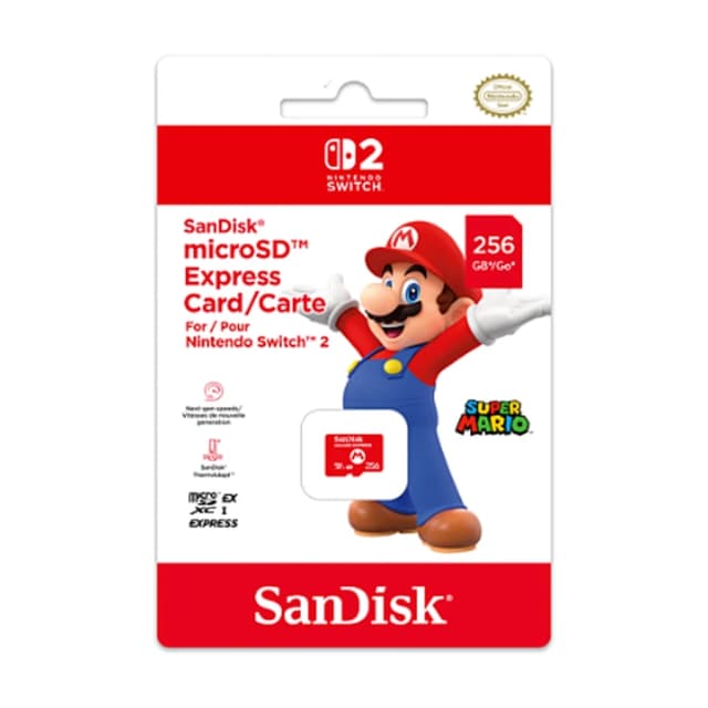Carte MicroSD Express 256 Go pour Nintendo Switch 2 à prix réduit