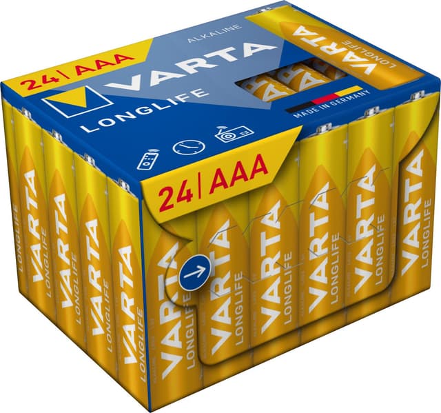 Lot de 24 piles VARTA AAA 1,5V haute performance