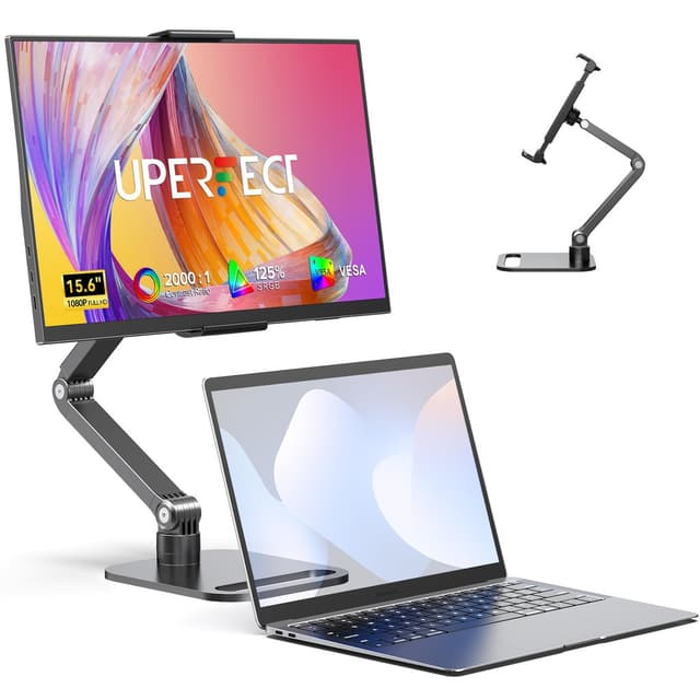 Écran nomade 15,6" Uperfect : couleurs vives et design pliable